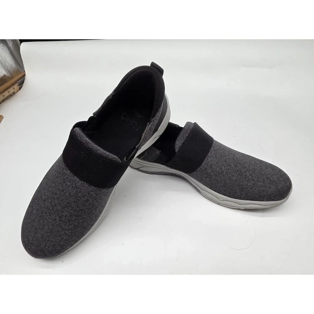 Ryka Shoes Faye Size 10 Gray Slip On Sneakers Comfort Shoes